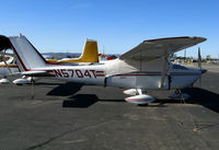 N5704T @ KWHP - 1964 Cessna 172E with cockpit cover visiting @ Whiteman Airport, Pacoima, CA - by Steve Nation