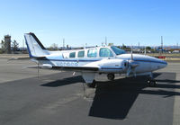 N6096S @ KWHP - Anitech systems (Valencia, CA) 1975 Beech 58 @ Whiteman Airport, Pacoima, CA home base - by Steve Nation