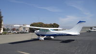 N777KS @ KRHV - Washington State-based 1978 Cessna 182Q parked on the transient ramp at Reid Hillview Airport, San Jose, CA. - by Chris Leipelt