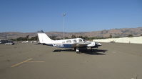N43130 @ KRHV - Locally-based 1974 Piper Seneca sitting at the south tie downs at Reid Hillview Airport, San Jose, CA while the Nice Air ramp gets resurfaced. This is the busiest you will ever see the south tie downs since (as upload date) there are only 11 a/c there. - by Chris Leipelt