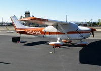 N104HS @ KWHP - Locally-Based 1973 Cessna 182P with cockpit cover @ Whiteman Airport, Pacoima, CA - by Steve Nation