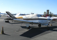 N4450D @ KWHP - Locally-Based 1956 Beech G35 Bonanza with cockpit cover @ Whiteman Airport, Pacoima, CA - by Steve Nation