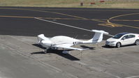 N739DS @ KPAO - Diamond Dynamics LLC (Geyserville, CA) 2006 Diamond DA-40 parked at its tie down at Palo Alto Airport, Palo Alto, CA. Photo taken from the control tower. - by Chris Leipelt