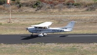 N824LB @ KPAO - Reid Hillview-based 2005 Cessna 172S landing runway 31 at Palo Alto Airport, Palo Alto, CA. Photo taken from the control tower. - by Chris Leipelt
