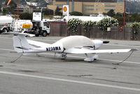 N239MA @ KSQL - 2005 Diamond DA-40 with cockpit cover on visitor's ramp @ San Carlos Airport, CA - by Steve Nation