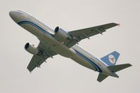 4K-AZ83 @ LFPG - Azerbaijan Airlines Airbus A320-214, Take off rwy 27L, Roissy Charles De Gaulle airport (LFPG-CDG) - by Yves-Q