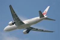 JA707J @ LFPG - Japan Airlines Boeing 777-246ER, Take off rwy 27L, Roissy Charles De Gaulle airport (LFPG-CDG) - by Yves-Q