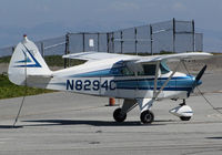 N8294C @ KSQL - I've always had a soft spot in my heart for Tri-Pacers! This locally-based 1954 PA-22-135 @ San Carlos Airport, CA is no exception. - by Steve Nation