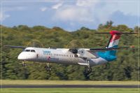 LX-LGF @ EDDR - De Havilland Canada DHC-8-402Q - by Jerzy Maciaszek