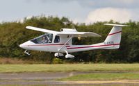 G-BYZR @ EGFH - Visiting Sky Arrow 60TC departing Runway 22 - by Roger Winser