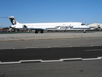 N958AS @ KBUR - Alaska Airlines 1991 DC-9-83 turning onto runway @ Bob Hope International Airport, Burbank, CA - by Steve Nation