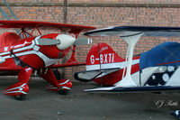 G-BXTI @ EGPT - Hangared at Perth EGPT in cramped conditions - by Clive Pattle