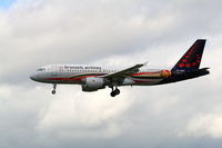 OO-SND @ EBBR - descending to RWY25L