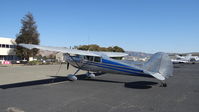 N3497C @ KRHV - California-based 1955 Cessna 170B sitting on the transient ramp at Reid Hillview Airport, San Jose, CA. - by Chris Leipelt
