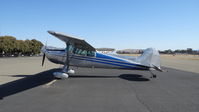 N3497C @ KRHV - California-based 1955 Cessna 170B sitting on the transient ramp at Reid Hillview Airport, San Jose, CA. - by Chris Leipelt
