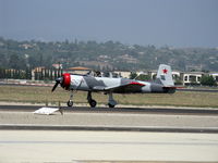 N313YK @ CMA - 1964 Nanchang China CJ-6A, Vedeneev (Ivchenko) M-14P 9 cylinder radial upgrade, taxi to Rwy 26 - by Doug Robertson