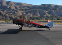 N675LF @ SZP - Locally-Based 1944 DH-82A Tiger Moth also carrying Brooklands Aero Club titles and G-ANDV registration taxiing @ Santa Paula Airport, CA - by Steve Nation