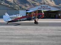 N675LF @ SZP - Locally-Based 1944 DH-82A Tiger Moth also carrying Brooklands Aero Club titles and G-ANDV registration taking off @ Santa Paula Airport, CA - by Steve Nation