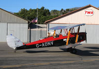 N675LF @ SZP - Locally-Based 1944 DH-82A Tiger Moth also carrying Brooklands Aero Club titles and G-ANDV registration taxiing @ Santa Paula Airport, CA - by Steve Nation
