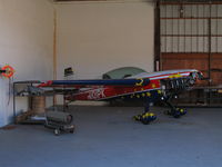 N101PK @ SZP - Locally-Based 1994 Extra EA-300 in hangar minus prop @ Santa Paula Airport, CA (sold to new owner later in 2007 and destroyed 19 April 2009 while performing aerobatic maneuvers ~ 2 miles off El Capitan State Beach, Santa Barbara, CA. 1 fatality. - by Steve Nation
