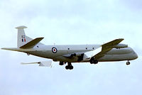 XZ282 @ EGLF - Hawker-Siddeley Nimrod MR.1 [8044] (Royal Air Force) Farnborough~G 10/09/1976. From a slide. - by Ray Barber
