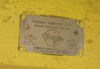 XB-IJT @ SZP - Close-Up of Manufacturer's Data Plate on AVIAD Grumman G-164A @ Santa Paula Airport, CA (became N7867 - used for aerial advertising and banner towing) - by Steve Nation