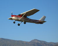 N714HH @ SZP - 1977 Cessna 150M climbing out @ Santa Paula Airport, CA - by Steve Nation