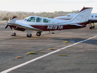 N8197R @ KCCR - 1974 Beech 95-B55 with winglets visiting from frigid Massachusetts @ Buchanan Field, Concord, CA - by Steve Nation