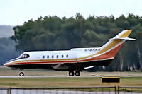 G-BFAN @ EGLF - Hawker Siddeley 125/F600B [25258] Farnborough~G 10/09/1976. From a slide. - by Ray Barber