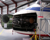 XL875 @ EGPT - Close up nose shot on display in the Airwork Service Training hangar as an instructional airframe during the Heart of Scotland Airshow held at Perth (Scone) airfield EGPT - by Clive Pattle