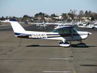 N25518 @ KCCR - 1977 Cessna 152 visiting from Cameron Park, CA @ Buchanan Field, Concord, CA - by Steve Nation
