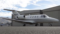 N525LK @ KRHV - Locally-based 1997 Cessna Citation Jet 1 sitting in front of its hangar, preparing for taxi out and departure at Reid Hillview Airport, San Jose, CA. - by Chris Leipelt
