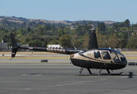N8336X @ KCCR - Brian Conway & Associates (Van Nuys, CA) 1996 Robinson R44 @ Buchanan Field, Concord, CA with rotors turning - by Steve Nation