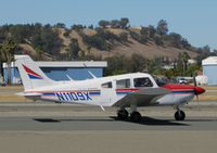 N1109X @ KCCR - 1975 Piper PA-28-180 Cherokee Archer taxiing @ Buchanan Field, Concord, CA - by Steve Nation