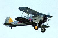 G-AMRK @ EGTH - Gloster Gladiator I [Unknown] Old Warden~G 09/07/1978 From a slide. Marked L8032 - by Ray Barber