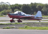 G-BXRF @ EGFH - Resident (Dual based) Super Emeraude. - by Roger Winser