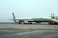 N4866T @ EHAM - Douglas DC-8-63 [46089] (Trans International Airlines) Amsterdam-Schiphol~PH 12/05/1979. From a slide.