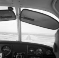 VH-PWE @ YPJT - On final runway 06 at Jandokot (Notice no runway 06R in those days).
Pilot Graham Taylor. - by Geoff Taylor
