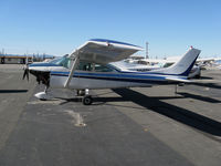 N21EW @ KWHP - 1964 Cessna 182G with cowling cover removed @ Whiteman Airport, Pacoima, CA - by Steve Nation