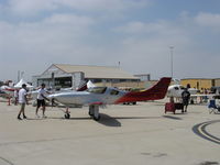 N11LL @ CMA - 2013 Ford  LANCAIR LEGACY, Continental IO-550-N 300 Hp, spotting the aircraft - by Doug Robertson