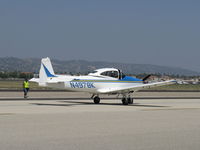 N4978K @ CMA - 1949 Ryan NAVION A upgraded to 1951 version NAVION Super 260, Continental GO-435-C2 260 Hp, taxi after landing Rwy 26 - by Doug Robertson