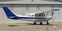 N206JM @ KRHV - Locally-based 1973 Cessna U206F (used for ariel photography and mapping) taxing to its tie down spot at Reid Hillview Airport, San Jose, CA. - by Chris Leipelt