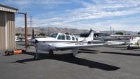 N772MD @ KRHV - Locally-based 1997 Beechcraft B36TC sitting in front of the Lafferty Aircraft Sales hangar at Reid Hillview Airport, San Jose, CA. - by Chris Leipelt