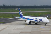 JA814A @ EDDL - Arriving at Terminal A - by Günter Reichwein