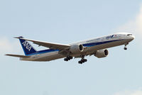 JA790A @ EGLL - Boeing 777-381ER [60136] (All Nippon Airways) Home~G 07/04/2015. On approach 27L. - by Ray Barber