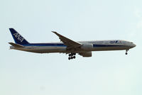 JA790A @ EGLL - Boeing 777-381ER [60136] (All Nippon Airways) Home~G 07/04/2015. On approach 27L. - by Ray Barber