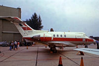 XS713 @ EGUN - Hawker-Siddeley 125 Dominie T.1 [25041] (Royal Air Force) RAF Mildenhall~G 04/07/1976. From a slide. - by Ray Barber