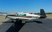 N9514R @ KRHV - BFC Enterprises (Carson City, NV) 2980 Mooney M20K parked on the transient ramp at Reid Hillview Airport, San Jose, CA. - by Chris Leipelt