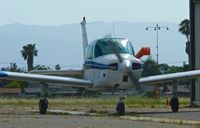 N6628J @ KRHV - Locally-based 1979 Beechcraft C23 taxing to its tie down at Reid Hillview Airport, San Jose, CA. - by Chris Leipelt