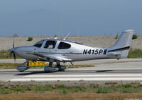 N415PW @ SQL - Locally-based 2015 Cirrus Design SR22 rolling on takeoff @ San Carlos Airport, CA - by Steve Nation